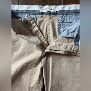 Lacoste Mens Slim Fit Chino Pants. Size 36